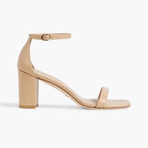 Stuart Weitzman Beige Ankle Strap Heels